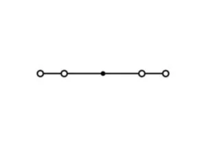Проходная клеммная колодка WAGO 880-834, 1 pin, 0.08мм²-4.0мм², 800В, 20А, (1 шт)