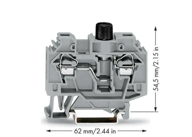 Клемма предохранителя WAGO 282-122, 2 pin, 0.20мм² - 6мм², 500В, 10А, конф: L, (40 шт)