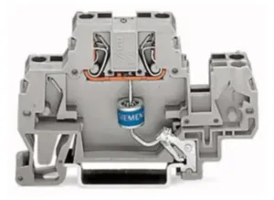 Клеммы с ограничителем перенапряжения WAGO 870-523/281-579, 0.08мм²-2.5мм², 24В, 20А, (1 шт)