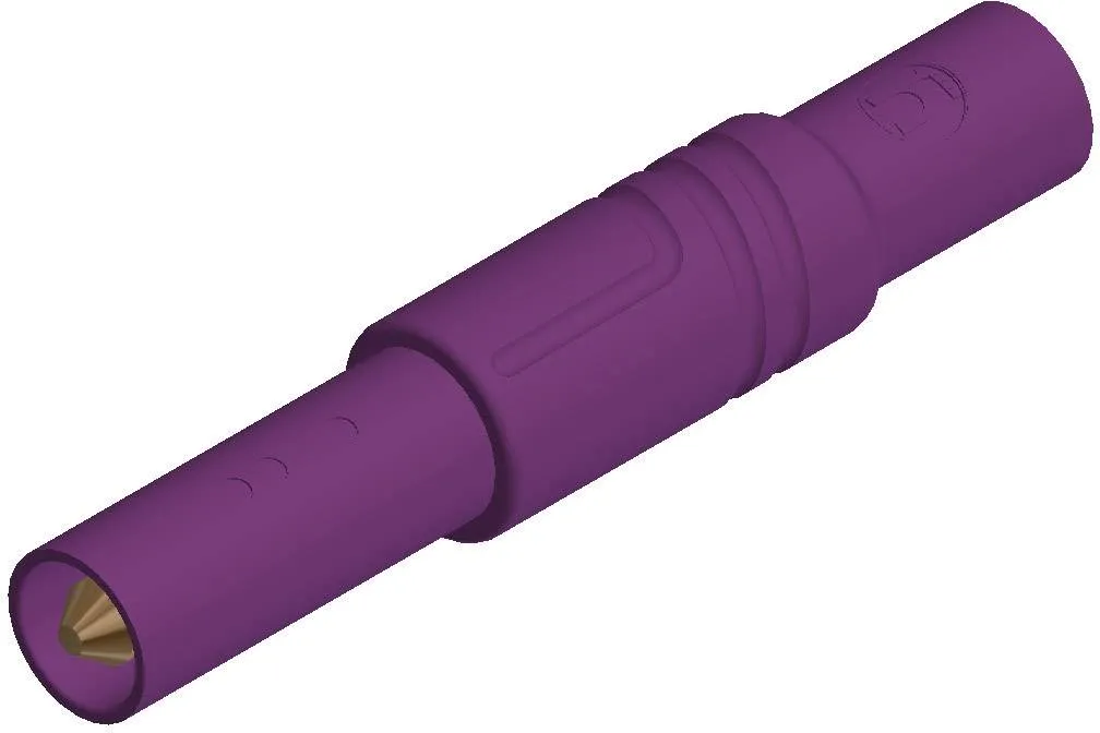 934097109, SKS-HIRSCHMANN LAS S G - Штекер с ламелями, Ø-контакта: 4 мм, фиолетовый : 1 шт.