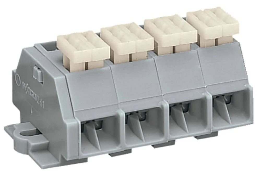 Клеммная колодка WAGO 261-204/332-000, 16 pin, 0.08мм² - 2.50мм², 500В, 24А, конф: L, (100 шт)