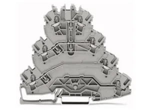 Четырехуровневая клеммная колодка WAGO 2002-4131, 3 pin, 0.75мм²-4.0мм², 800В, 24А, (1 шт)