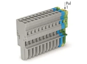 Внутренний разъём WAGO 769-113/000-038, 13 pin, 0.08мм²-4.0мм², 500В, 32А, CS: 5мм, (1 шт)