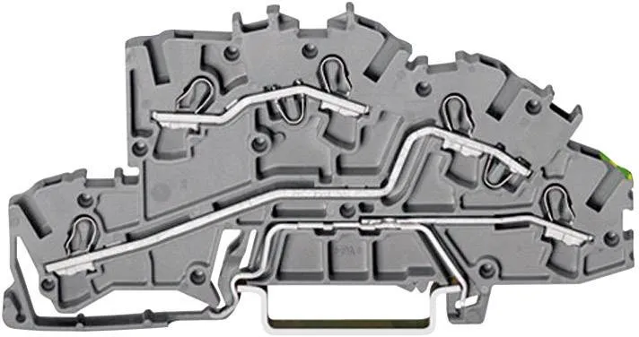 Промышленная клеммная колодка WAGO 2003-7645, 3 pin, 0.25мм² - 4мм², 250В, 32А, конф: L;L;Terre, (1 шт)