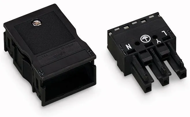 Разъем питания сети WAGO 770-103/K010-165, 2 pin, 0.5мм² - 4мм², 250В, 25А, (1 шт)