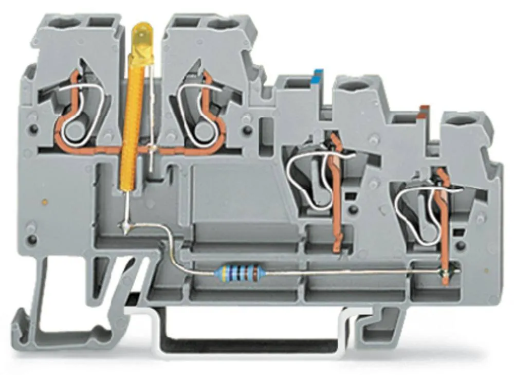 Клемма бесконтактного переключателя WAGO 270-560/281-507, 4 pin, 0.08мм² - 2.50мм², 24В, конф: L, (50 шт)