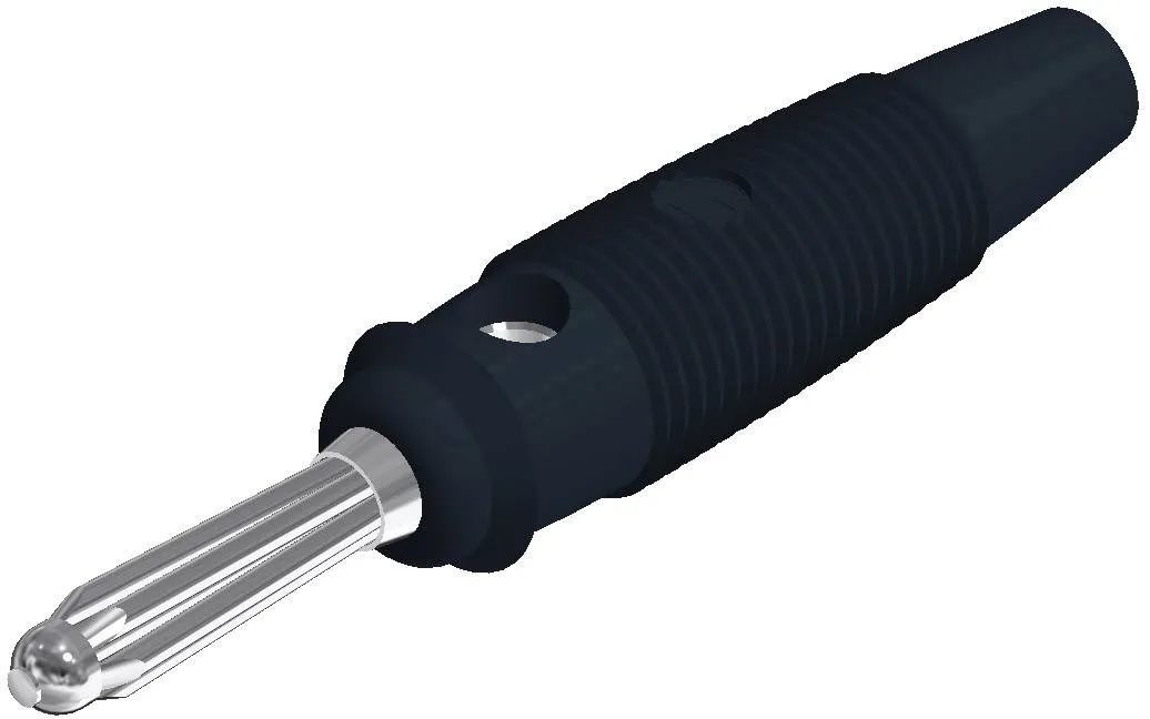 930726100, SKS-HIRSCHMANN BUELA 20 K - Пружинный штекер, Ø-контакта: 4 мм, черный : 1 шт.