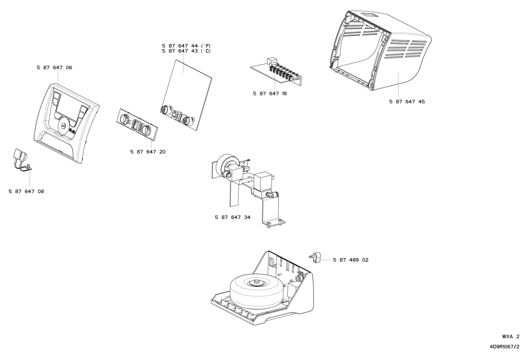 Цифровой блок управления для паяльной станции Weller T0053425699N WXA 2