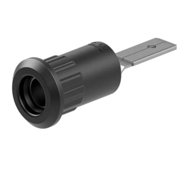 Jack-гнездо Stäubli 64.3013-21, 4 мм, черный (1 шт)