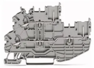 Двухуровневый клеммный блок WAGO 2020-2202, 2 pin, 0.14мм²-1.5мм², 500В, 13.5А, (1 шт)