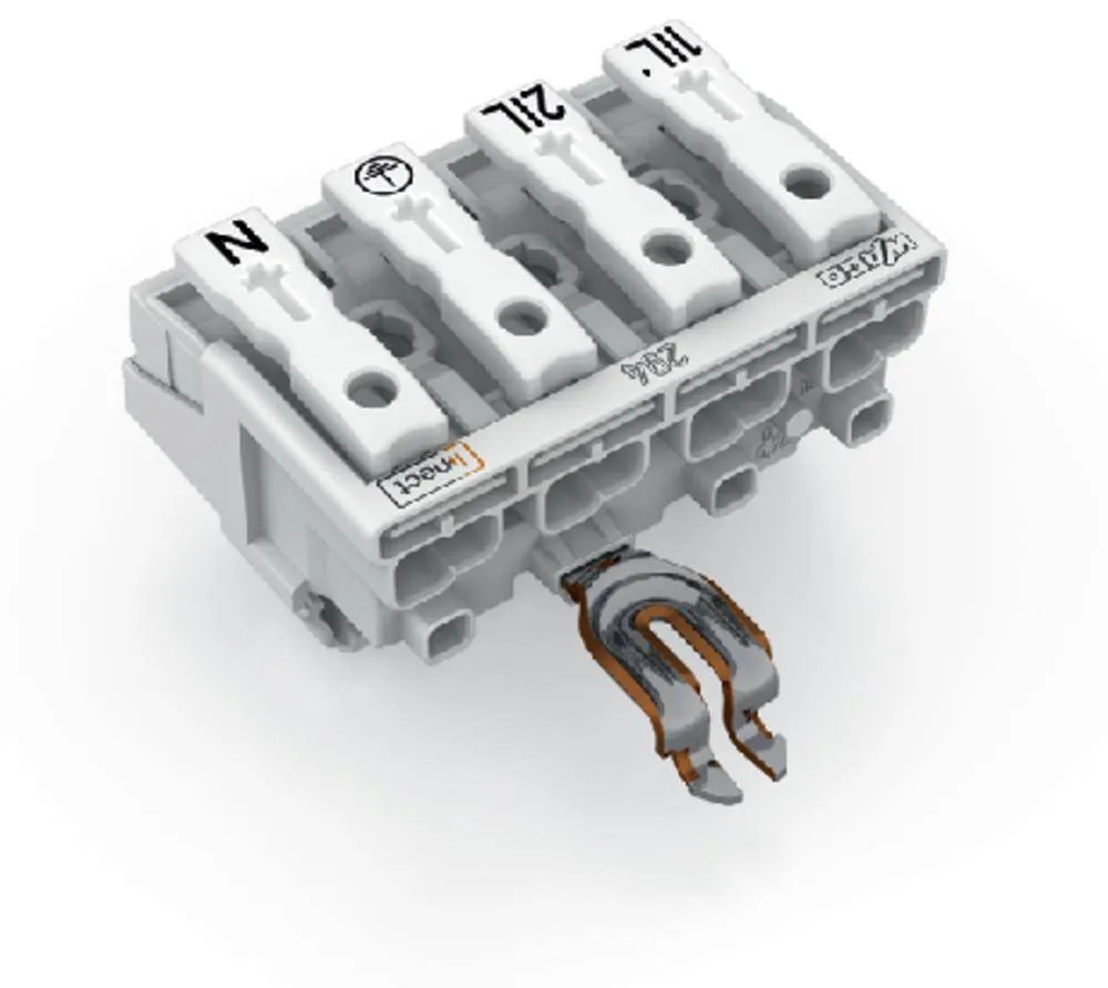 Разъем питания сети WAGO 294-8324, 4 pin, 0.5мм² - 2.5мм², 24А, (500 шт)