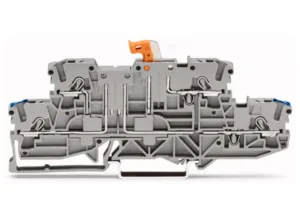 Двухуровневая клемма с размыкателем WAGO 2002-2972, 4 pin, 0.25мм²-4.0мм², 400В, 16А, (1 шт)