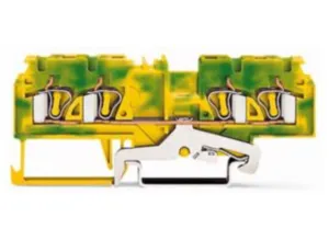 Клеммная колодка заземления WAGO 880-837/999-940, 1 pin, 0.08мм²-4.0мм², 20А, (1 шт)