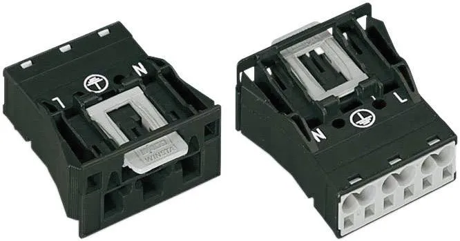 Разъем питания сети WAGO 770-713, 2 pin, 0.5мм² - 4мм², 250В, 25А, (1 шт)