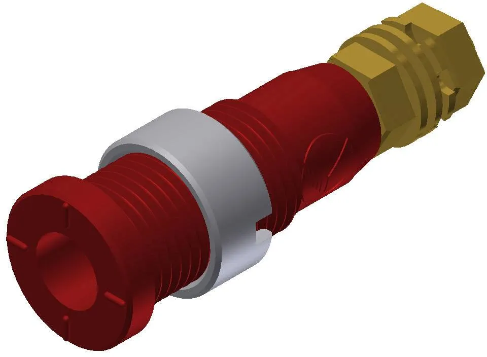 975454701, SKS-HIRSCHMANN MSEB 2600 G M3 Au - Лабораторное гнездо, Ø-контакта: 2 мм, красный : 1 шт.