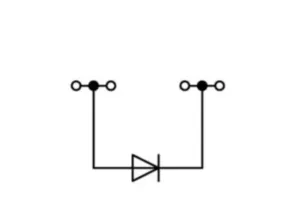 Диодная клемма WAGO 279-623/281-410, 1 pin, 0.08мм²-1.5мм², 250В, 0.5А, (1 шт)