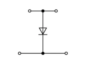 Диодная клемма WAGO 870-540/281-411, 1 pin, 0.08мм²-2.5мм², 250В, 0.5А, (1 шт)
