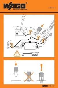 Наклейка WAGO 210-417, (1 шт)