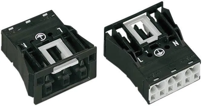 Разъем питания сети WAGO 770-703, 2 pin, 0.5мм² - 4мм², 250В, 25А, (1 шт)