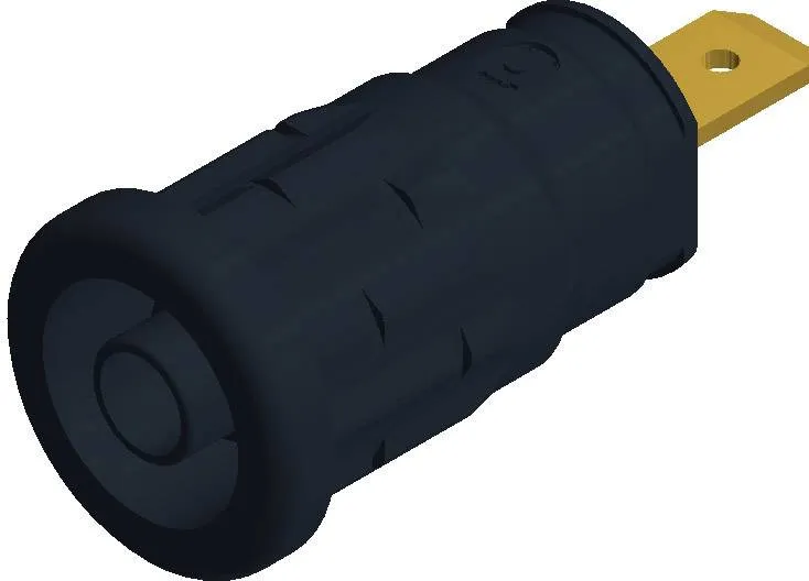 972361100, SKS-HIRSCHMANN SEP 2610 F4,8 - Лабораторное гнездо, Ø-контакта: 4 мм, черный : 1 шт.