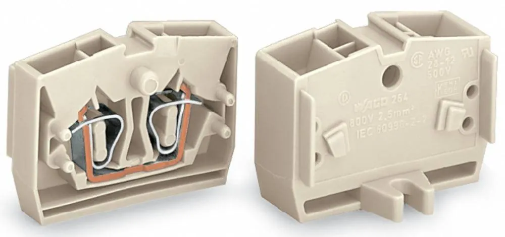 Клемма WAGO 264-230, 4 pin, 0.08мм² - 2.50мм², 690В, 23А, конф: L, (100 шт)