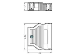 Корпус для компенсатора натяжения WAGO 770-515/023-000, (1 шт)