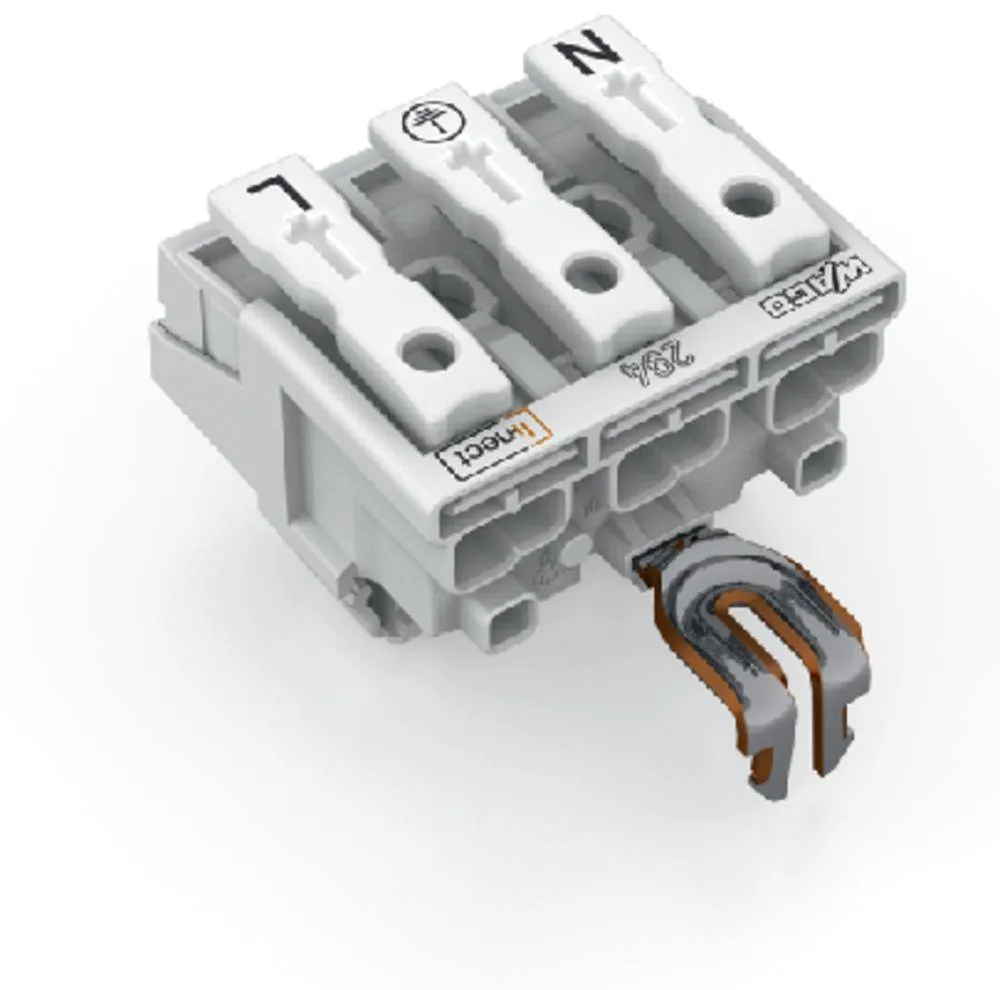 Разъем питания сети WAGO 294-8213, 3 pin, 0.5мм² - 2.5мм², 24А, (500 шт)