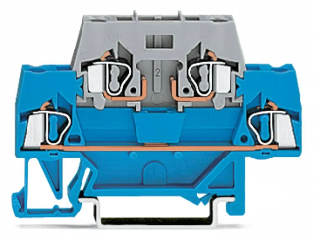 Двухуровневая клемма WAGO 280-514, 4 pin, 0.08мм² - 2.50мм², 400В, 10А, конф: L, (50 шт)