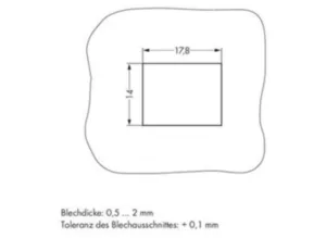 Гнездо WAGO 890-782/082-000, 2 pin, 0.25мм²-1.5мм², 250В, 16А, (1 шт)