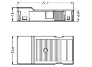 Корпус для компенсатора натяжения WAGO 770-513/021-000, (1 шт)