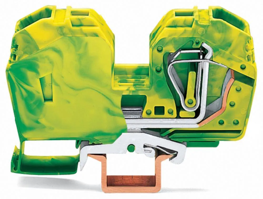 PG клемма WAGO 285-637, 2 pin, 6мм² - 35мм², 125А, конф: Terre, (15 шт)