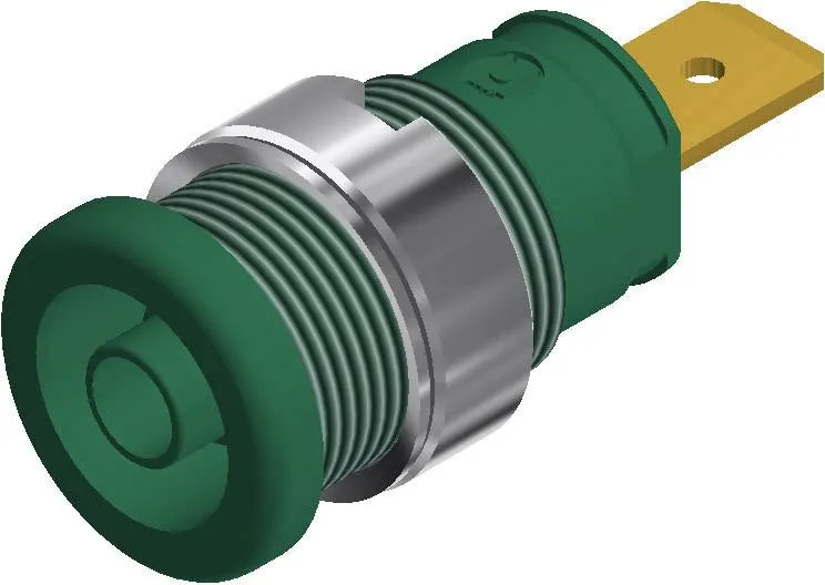 Лабораторная розетка SKS HIRSCHMANN SEB 2610 F6,3 972356104, Ø4 мм, зеленая