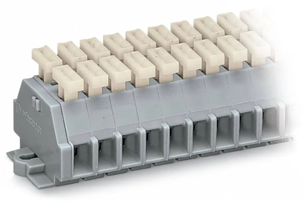 Клеммная колодка WAGO 261-104/341-000, 8 pin, 0.08мм² - 2.50мм², 500В, 24А, конф: L, (50 шт)