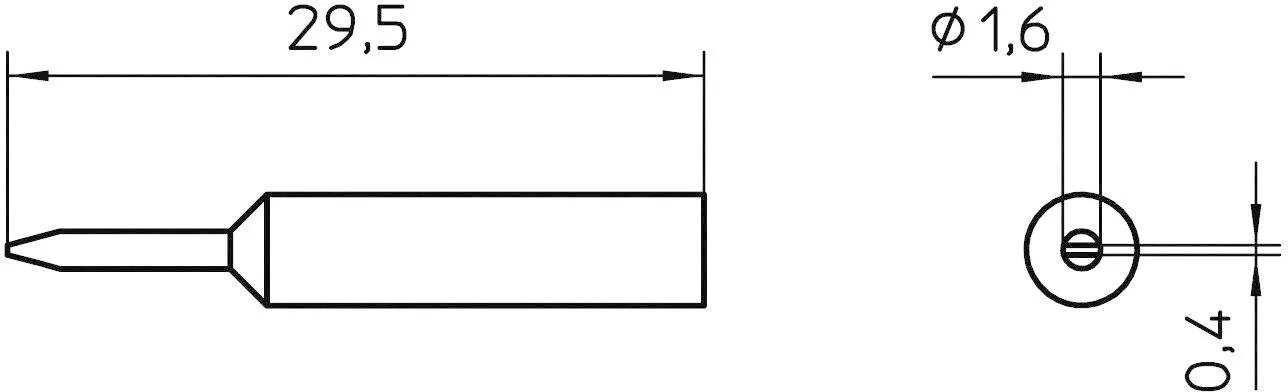 Паяльное жало Weller T0054485699 XNT 6