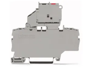 Клеммная колодка предохранителя WAGO 2002-1911/1000-867, 2 pin, 0.25мм²-4.0мм², 250В, 6.3А, (1 шт)