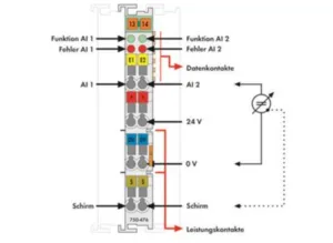 Модуль аналогового ввода ПЛК WAGO 750-476/000-200 