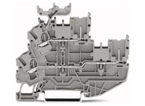 Двухуровневая клемма WAGO 2022-2203, 2 pin, 0.25мм²-4.0мм², 690В, 24А, (1 шт)
