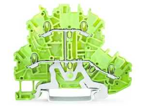 Двухуровневый клеммный блок WAGO 2000-2207, 2 pin, 0.14мм²-1.5мм², 500В, 13.5А, (1 шт)