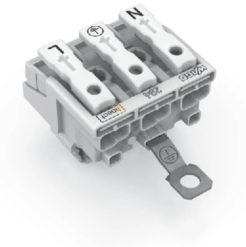 Разъем питания сети WAGO 294-8413, 3 pin, 0.5мм² - 2.5мм², 24А, (500 шт)
