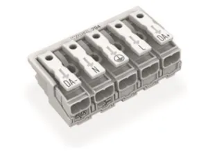 Клемма подключения к сети WAGO 294-5095/5025-000, 5 pin, 0.5мм²-2.5мм², 24А, (1 шт)