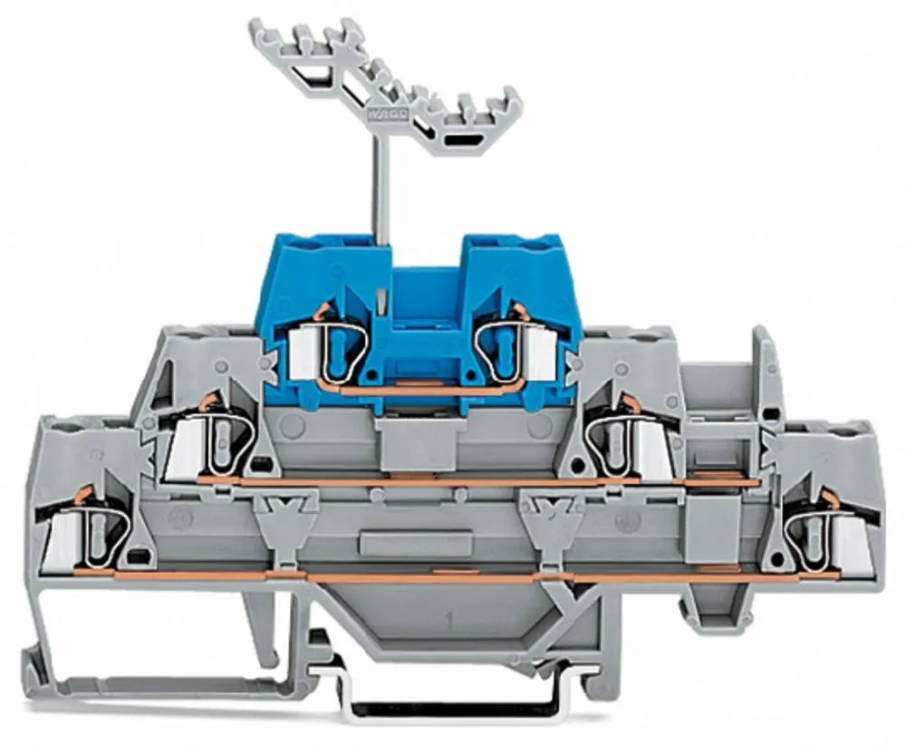 Трехуровневая клемма WAGO 280-552, 6 pin, 0.08мм² - 2.50мм², 500В, 20А, (40 шт)