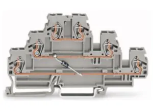 Трехуровневая диодная клемма WAGO 870-590/281-675, 2 pin, 0.08мм²-2.5мм², 250В, 0.5А, (1 шт)