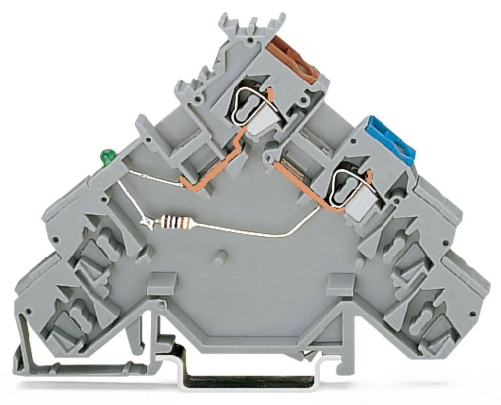 Клемма бесконтактного переключателя WAGO 280-584/281-483, 2 pin, 0.08мм² - 2.50мм², 24В, 20А, конф: L, (10 шт)