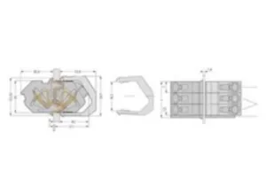 Клеммная колодка WAGO 826-167, 7 pin, 0.08мм²-4.0мм², 320В, 32А, (1 шт)