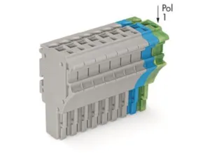 Внутренний разъём WAGO 2022-111/000-038, 11 pin, 0.75мм²-4.0мм², 690В, 24А, CS: 5.2мм, (1 шт)
