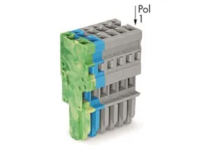 Внутренний разъём WAGO 769-106/000-039, 6 pin, 0.08мм²-4.0мм², 500В, 32А, CS: 5мм, (1 шт)