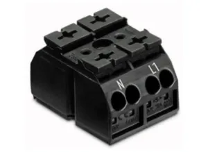 Клеммная колодка для монтажа на шасси WAGO 862-2562, 2 pin, 0.5мм²-4.0мм², 500В, 32А, CS: 12мм, (1 шт)