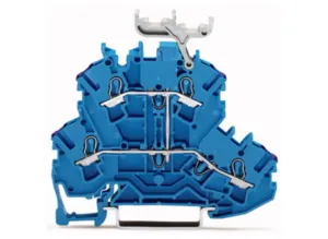 Двухуровневый клеммный блок WAGO 2002-2239, 2 pin, 0.25мм²-4.0мм², 500В, 24А, (1 шт)