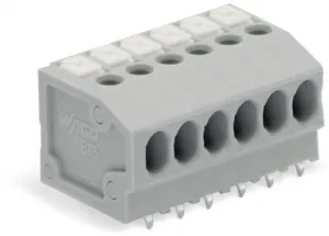 Клемма печатной платы WAGO 805-172, 22 pin, 0.2мм²-1.5мм², 160В, 17.5А, CS: 3.5мм, (1 шт)