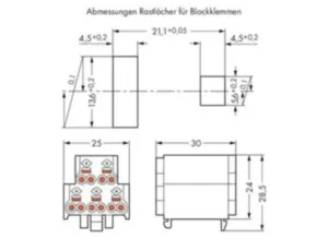 Блочный зажим WAGO 272-122/001-000, 5 pin, 2.5мм², 26А, (1 шт)